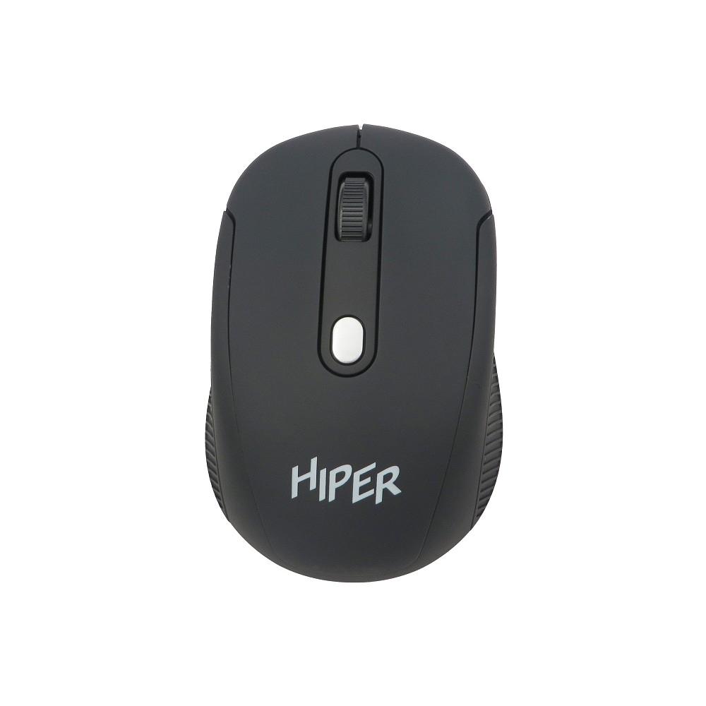 Мышь HIPER беспроводная OMW-5500 { SoftTouch,1600dpi, черный, USB, 4кнп}