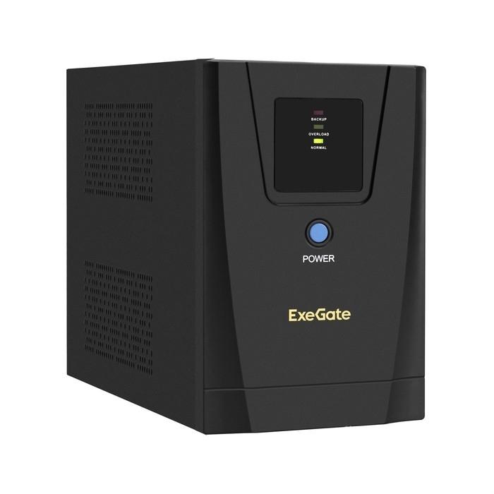 Exegate EX292793RUS ИБП ExeGate SpecialPro UNB-1200.LED.AVR.2SH.3C13 <1200VA/750W, LED, AVR, 2*Schuko+3*C13, съемн.кабель, металлический корпус, Black>