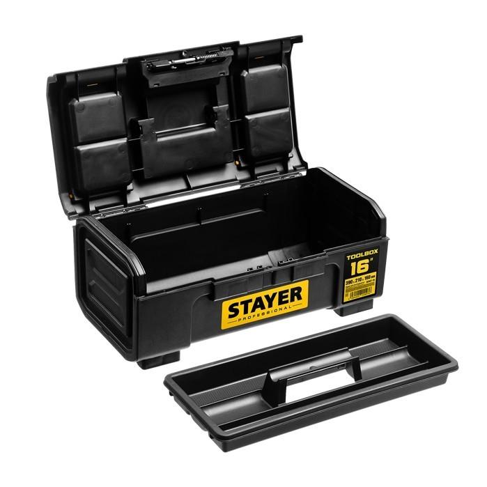 STAYER Ящик для инструмента "TOOLBOX-19" пластиковый, Professional [38167-19]