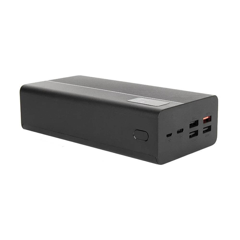Perfeo Powerbank MOUNTAINS 40000 mAh/LED дисплей/PD + QC 3.0/Type-C/4 USB/Выход: 3A, max 22.5W/Black (PF_D0144)