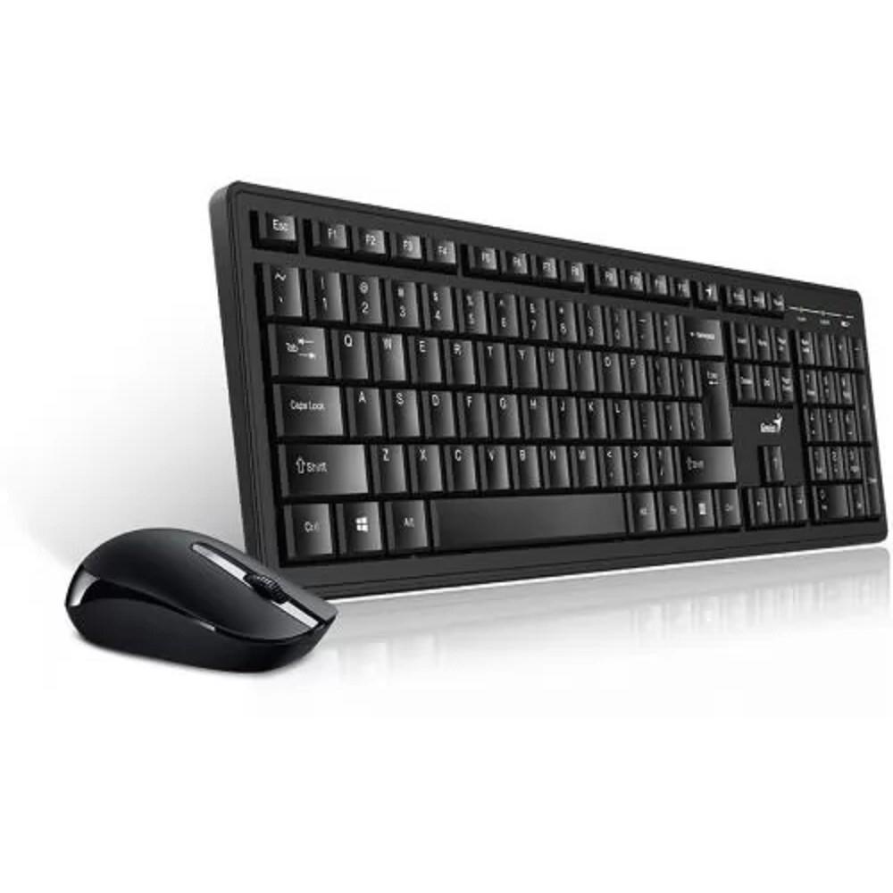 Клавиатура + мышь Genius Smart KM-8200 (Dual color) {USB,1 мини-ресивер на оба устройства,104 кл кнопка SmartGenius,  мембранная,800-1600 DPI} [31340003421]