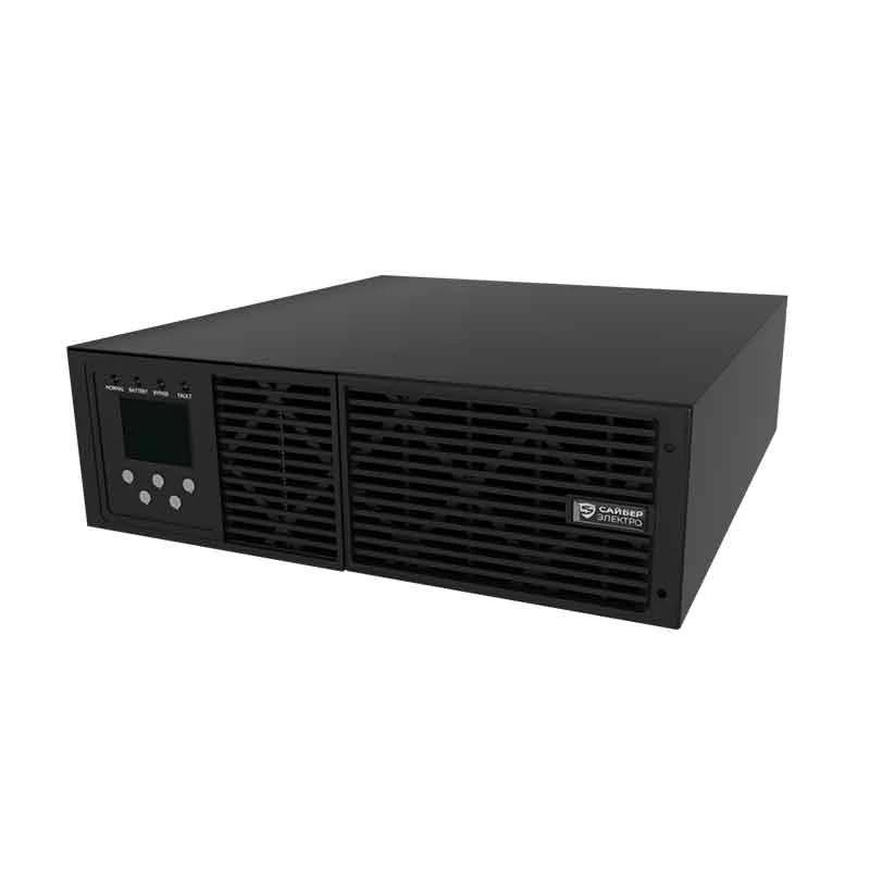 Сайбер Электро UPS ЭКСПЕРТ-10000Р {Онлайн, стойка/на пол, 10000ВА/9000Вт USB/RS-232/SNMP Slot/EPO Клеммная колодка (1) (12В /9Ач х16) 3U+3U}