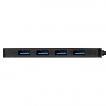 Exegate EX293986RUS USB-Хаб (концентратор) ExeGate DUB-4CP/1 (кабель-адаптер USB Type C --> 4xUSB3.0, Plug&Play, черный)