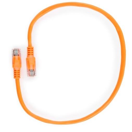 Cablexpert Патч-корд UTP PP12-0.5M/O кат.5, 0.5м, литой, многожильный (оранжевый)