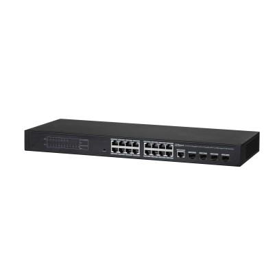 Dahua DH-PFS4420-16GT-240 16-портовый гигабитный управляемый коммутатор с PoE уровня L2; 16 RJ45 10/100/1000Мбит/с; 4 SFP 100/1000Мбит/с (uplink)