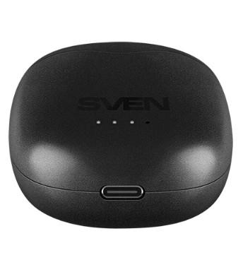 Наушники SVEN E-717BT,чер,BТ,TWS, заряд кейс, беспровод, стерео