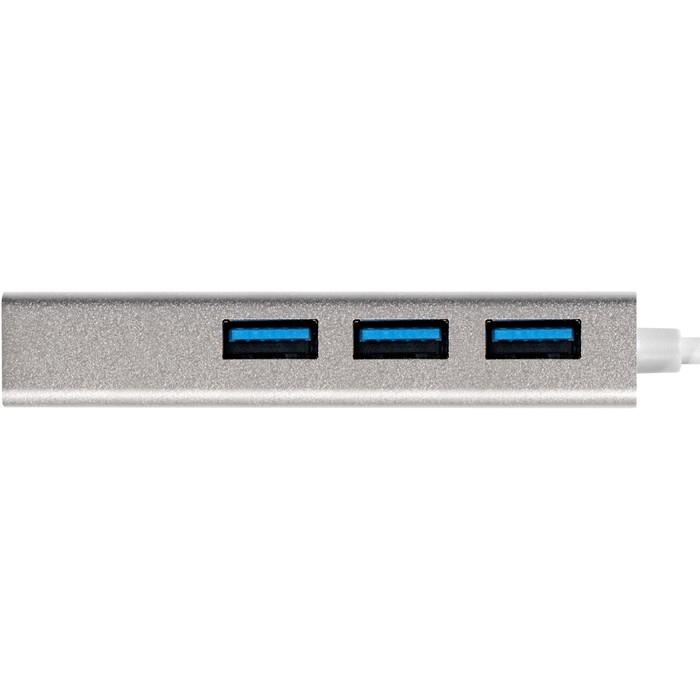 Exegate EX293981RUS USB-Хаб (концентратор) ExeGate DUB-4 (кабель-адаптер USB3.0 --> 4xUSB3.0, Plug&Play, серебристый)