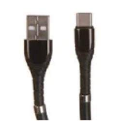 LDNIO LD_B4481 LS511/ USB кабель Type-C/ 1m/ 2.4A/ медь: 86 жил/ Магнитная оплетка/ Black