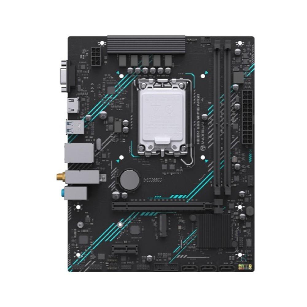 MS-H610M 666 WIFI6 ARGB (Socket 1700, mATX, 2*DDR4, VGA+HDMI, 4*SATA3, 1*M.2, 1*PCIEx16/1*PCIEx1, 2*USB2.0, 2*USB 3.2 Gen1, LAN 1*1G, Bluetooth,  Wi-Fi 802.11ax, RTL)