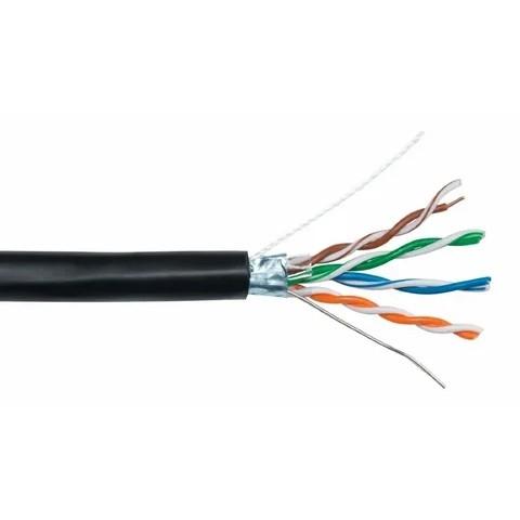 Кабель NEOMAX [NM721032-P] F/UTP cat.5e 4x2x0.46, 25 AWG, медь, внешний, PE, 305м, черный