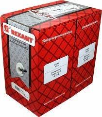 REXANT (01-0069) Кабель  U/UTP, категория 5e, ZH нг(А)-HF, 4PR, 24AWG, внутренний, серый, 305 м