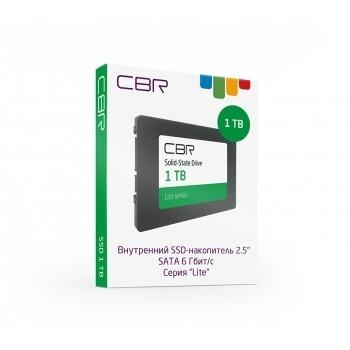 CBR SSD-001TB-2.5-LT22, Внутренний SSD-накопитель, серия "Lite", 1024 GB, 2.5", SATA III 6 Gbit/s, SM2259XT, 3D TLC NAND, R/W speed up to 550/520 MB/s, TBW (TB) 500