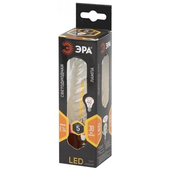 ЭРА Б0027935 Светодиодная лампа свеча витая F-LED BTW-5w-827-E14