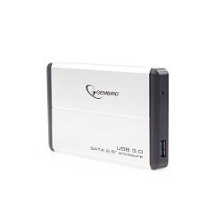 Gembird EE2-U3S-2-S Внешний корпус 2.5" Gembird EE2-U3S-2-S, серебро, USB 3.0, SATA, металл