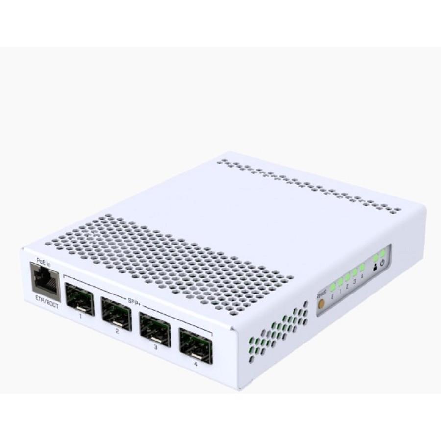 MikroTik CRS305-1G-4S+IN Коммутатор, 4x SFP+, 1G RJ45, настольный корпус