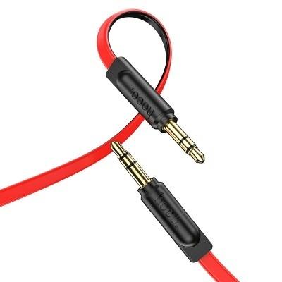 HOCO HC-45392 UPA16/ AUX аудио кабель/3.5 mm jack - 3.5 mm jack/ 2m/ позолоченные контакты/ Red