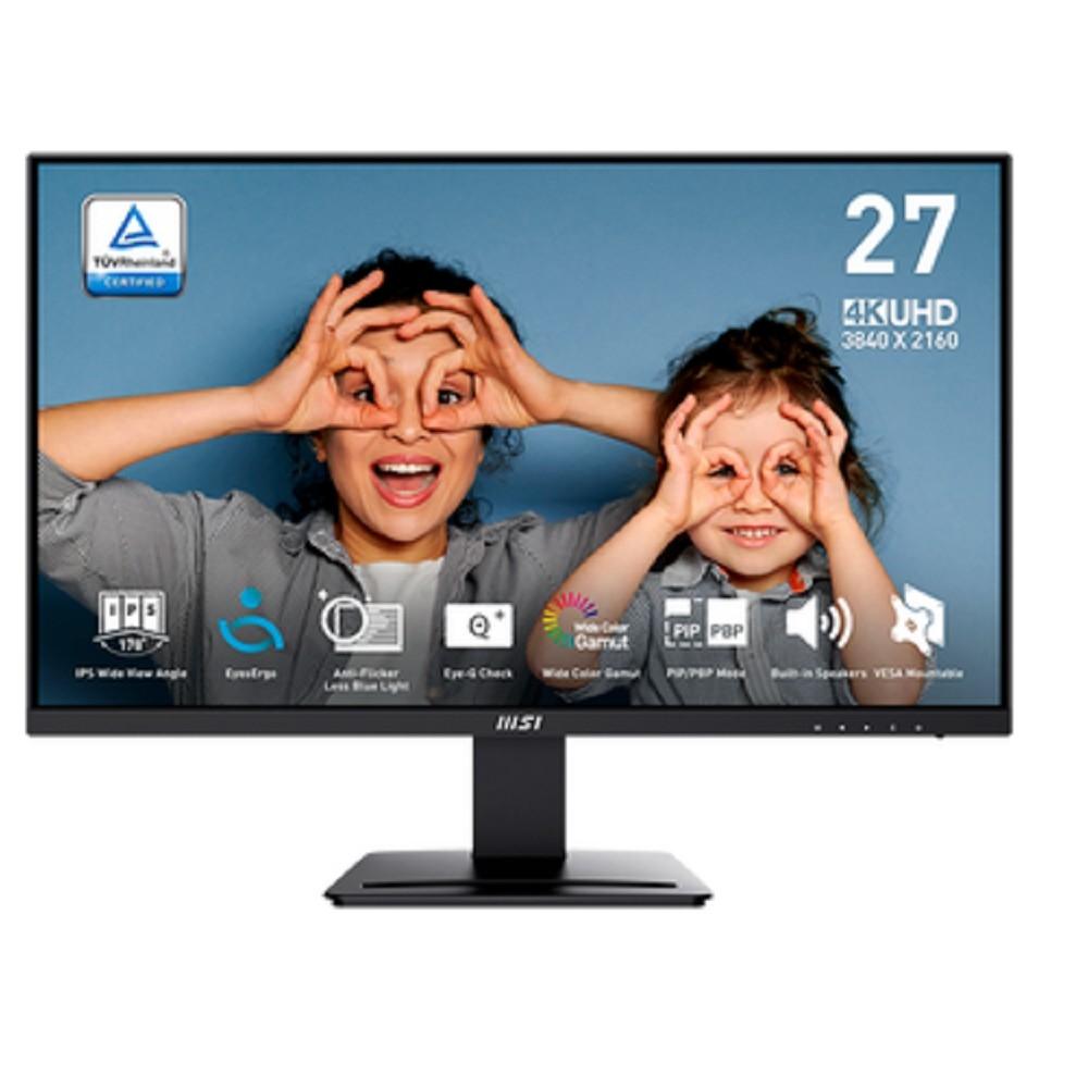 MSI PRO 27" MP273U {IPS 3840x2160 178/178 60Hz 4ms 300cd 1000:1 2xHDMI DisplayPort Speakers} [9S6-3PB4CH-230]