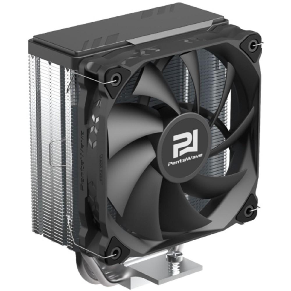 Кулер PentaWave PC-Z03E SRB  LGA115X/1200/1700/AM4/AM5 (20 шт/кор, TDP 205W, 1*120mm PWM Fan, 3 тепловые трубки 6мм, 600-1750RPM, 12-29,5dBa)
