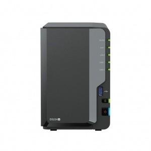 Synology DS224+ Сетевое хранилище DC 2,0GhzCPU/2GB(upto6)/RAID0,1/up to 2HDDs SATA(3,5' 2,5')/2xUSB3.2/2GigEth/iSCSI/2xIPcam(up to 25)/1xPS /1YW (repl DS220+)