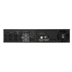 CyberPower PR1000ELCDRT2UA ИБП {Line-Interactive, 1000VA/900W USB/RS-232/Dry/EPO/SNMPslot/RJ11/45 (8 IEC С13)}