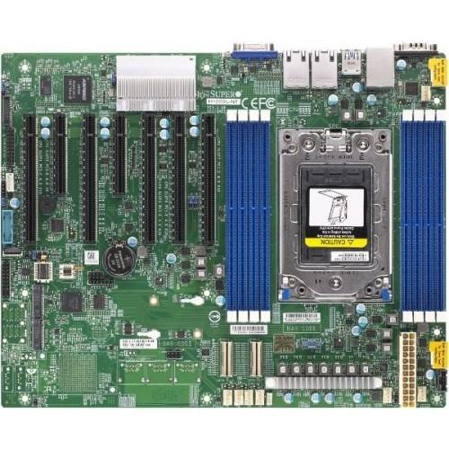 Supermicro MBD-H12SSL-NT-B Single AMD EPYC 7002 Series CPU 2TB Registered ECC DDR4, 8 DIMMs 5 PCI-E 4.0 x16 2 PCI-E 4.0 x8 2 M.2, 2 SlimSAS x8, Dual 10GBase-T LAN via Broadcom BCM57416