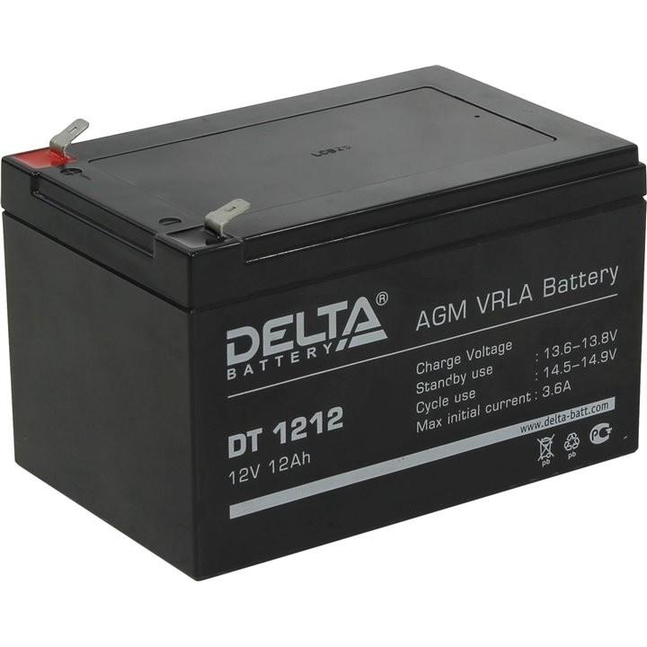 Delta DT 1212 (12 А\ч, 12В) свинцово- кислотный аккумулятор