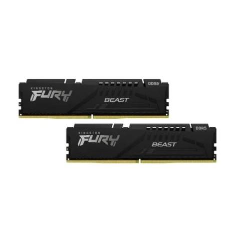 Kingston DDR 5 DIMM 32Gb PC41600, 5200Mhz, Kingston FURY Beast Black EXPO CL36 (Kit of 2) (KF552C36BBEK2-32) (retail)