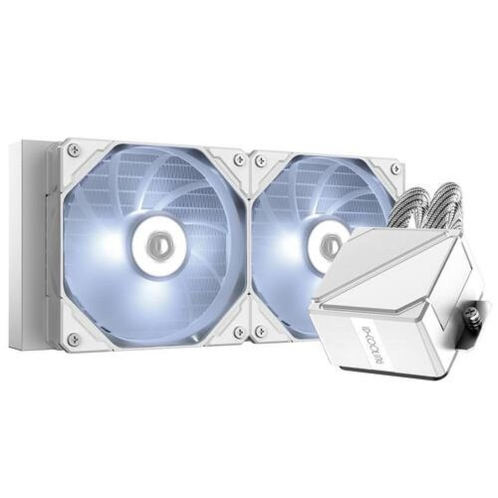 Система водяного охлаждения ID-Cooling Dashflow 240 Basic White 1150/1155/S1156/1151/1200/1700, AM4/AM5