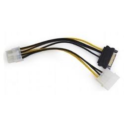 Cablexpert Разветвитель питания Molex+SATA->PCI-Express 8pin, для подключения в/к PCI-Е (8pin) к б/п ATX (CC-PSU-82)