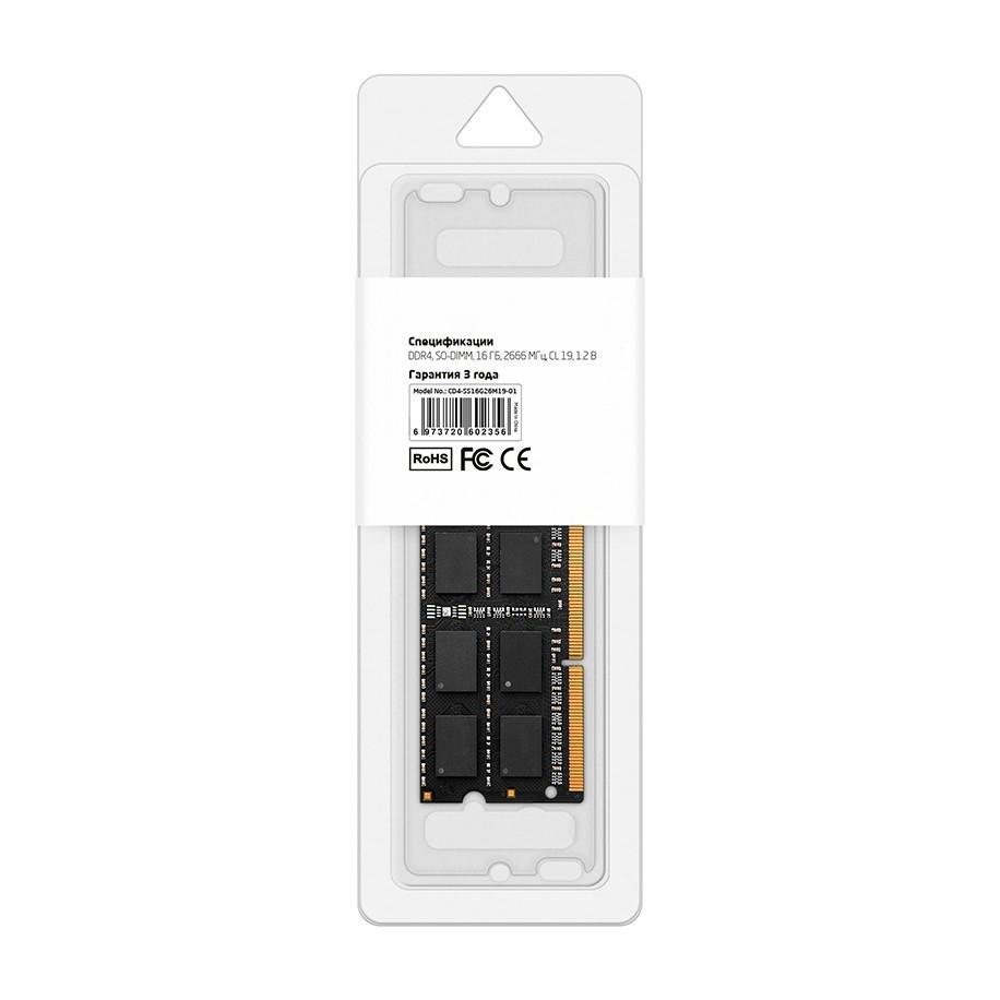 CBR DDR4 SODIMM 16GB CD4-SS16G26M19-01 PC4-21300, 2666MHz, CL19