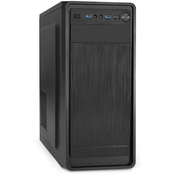 Exegate EX287372RUS Корпус Miditower ExeGate XP-332UC-XP350 (ATX, XP350 с вент. 12см, 2*USB3.0+1*TypeC, аудио, черный)