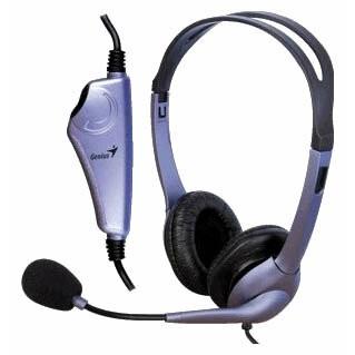 Genius Headset HS-04S, Stereo, 1x mini jack 3.5mm, blue