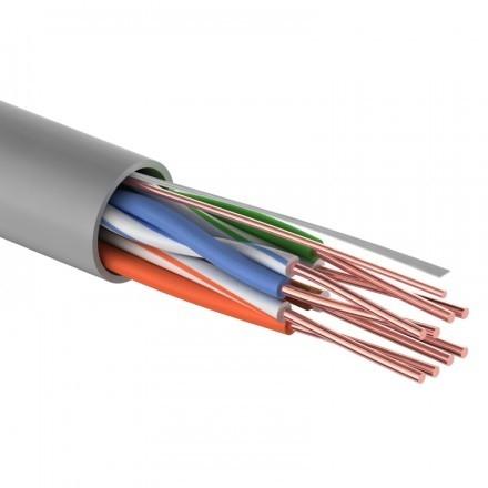 Rexant (01-0059) LIGHT  Кабель U/UTP, CAT 5E, ZH нг(А)-HF, (LSZH), 4х2х0,48 мм, 24AWG, внутренний, серый