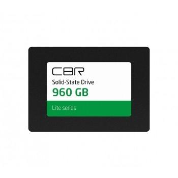 CBR SSD-960GB-2.5-LT22, Внутренний SSD-накопитель, серия "Lite", 960 GB, 2.5", SATA III 6 Gbit/s, SM2259XT, 3D TLC NAND, R/W speed up to 550/520 MB/s, TBW (TB) 480