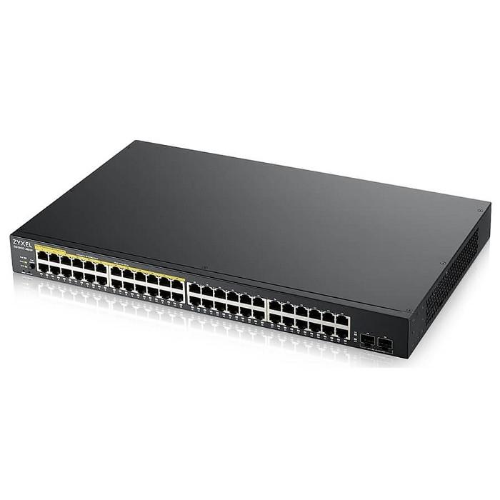 Zyxel GS190048HPV2-EU0101F Smart L2 PoE + switch, rack 19 ", 48xGE (24xPoE +), 2xSFP, PoE budget 170 W