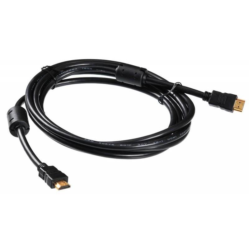 Кабель аудио-видео Buro HDMI 1.4 HDMI (m)/HDMI (m) 3м. феррит.кольца черный (HDMI-19M/19M-3M-MG)  (817220)