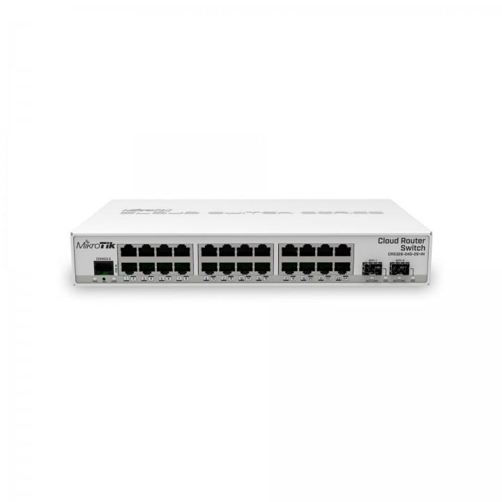 MikroTik CRS326-24G-2S+IN Коммутатор,24Gigabit Ethernet, 2 SFP+ настольное исполнение