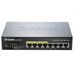 D-Link DGS-1008P/E1A Неуправляемый коммутатор с 8 портами 10/100/1000Base-T, функцией энергосбережения и поддержкой QoS (4 порта с поддержкой PoE 802.3af/802.3at (30 Вт), PoE бюджет 68 Вт)