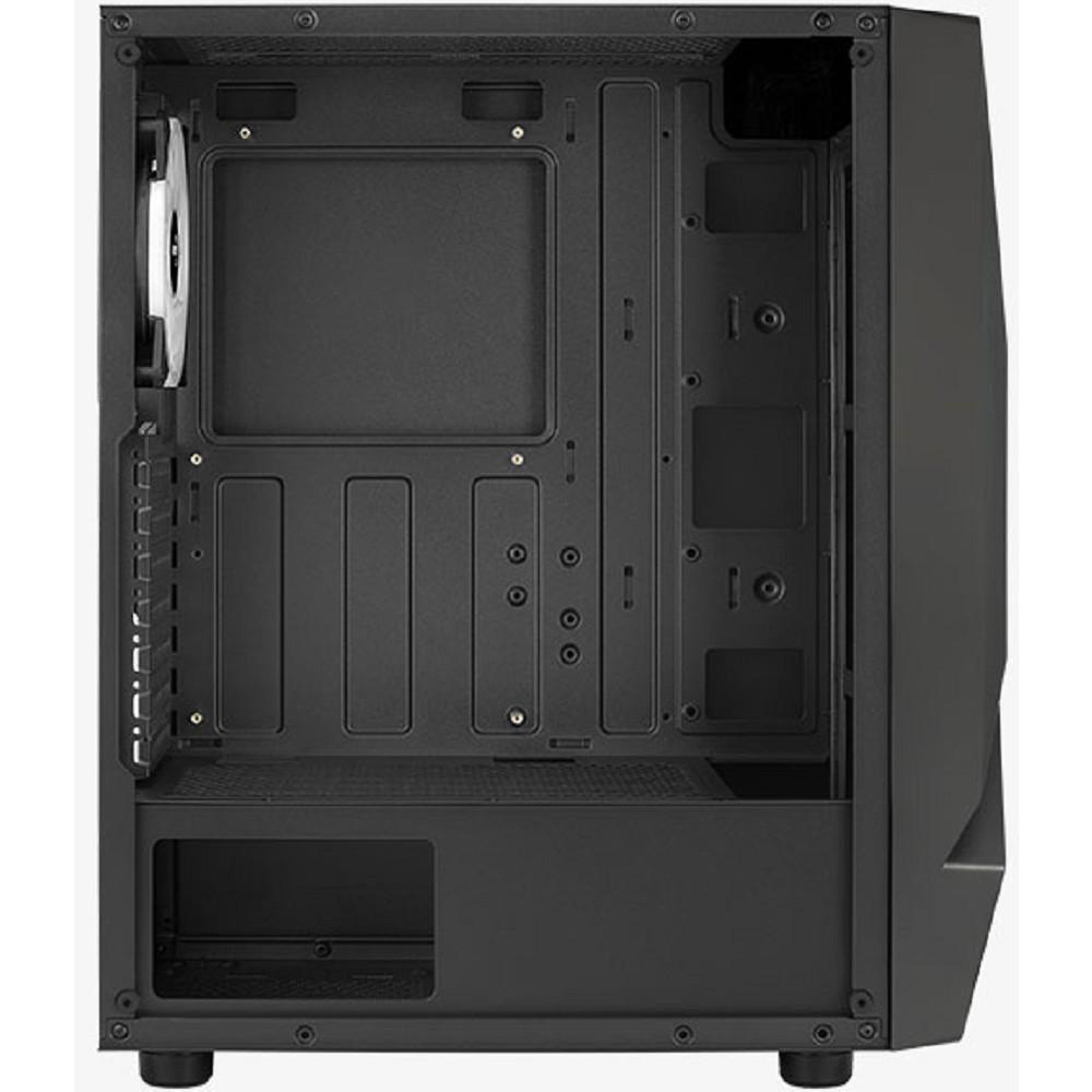 Корпус MidiTower AEROCOOL SCAPE-G-BK-V2 black (ATX, без БП, FRGB, USB2.0+USB3.2) (4711099471546)