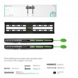 ONKRON BASIC FM2 чёрный {32"-55" Максимальная нагрузка: 50 кг VESA: 75x75, 100x100, 100x200, 200x100, 200x200, 200x300, 200x400, 300x100, 300x200, 300x300, 300x400,  400x200}