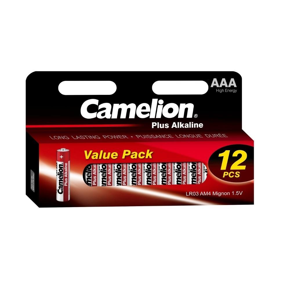 Camelion Plus Alkaline BL12 LR03  (LR03-HP12, батарейка,1.5В) (12шт. в уп-ке)