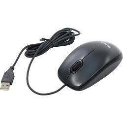 Мышь Logitech M100, оптическая, проводная, USB, черный [910-006652]