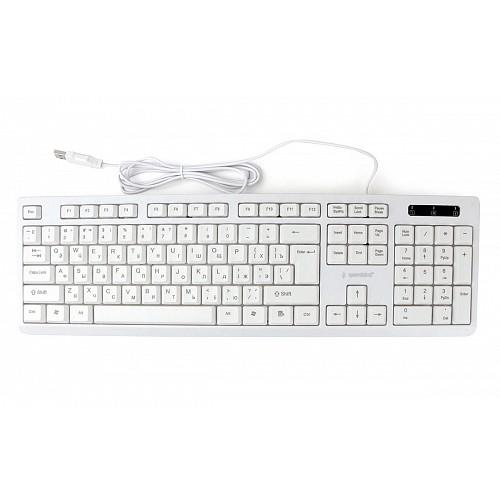 Клавиатура Gembird KB-8355U,{USB,белый, 104 клавиши, кабель 1,5м}