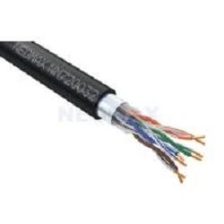 Кабель NEOMAX [NM721032-P-100М-РТ] F/UTP cat.5e 4x2x0.46, 25 AWG, медь, внешний, PE, 100м, черный