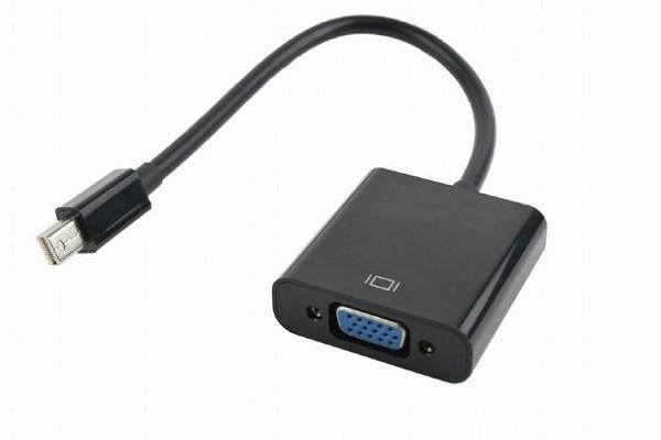 Cablexpert Переходник miniDisplayPort - VGA, 20M/15F, длина 10см, черный, пакет (A-mDPM-VGAF-02)