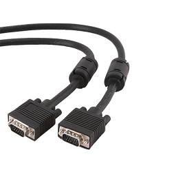 Gembird /Cablexpert CC-PPVGA-15m-B, Кабель VGA Premium ,15M/15M, 15м, тройн. экран,феррит. кольца,пакет  ,черные