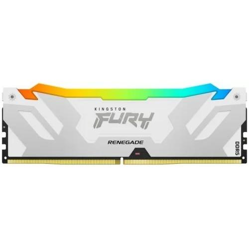 Память оперативная/ Kingston 32GB 6000MT/s DDR5 CL32 DIMM FURY Renegade RGB White XMP (KF560C32RWA-32)