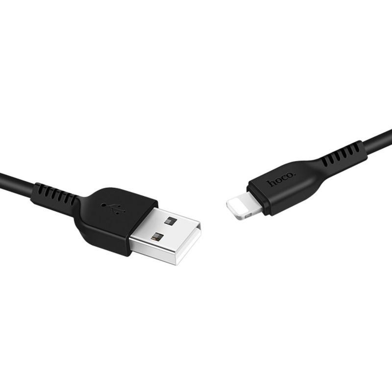 HOCO HC-68808 X20/ USB кабель Lightning/ 1m/ 2A/ Black