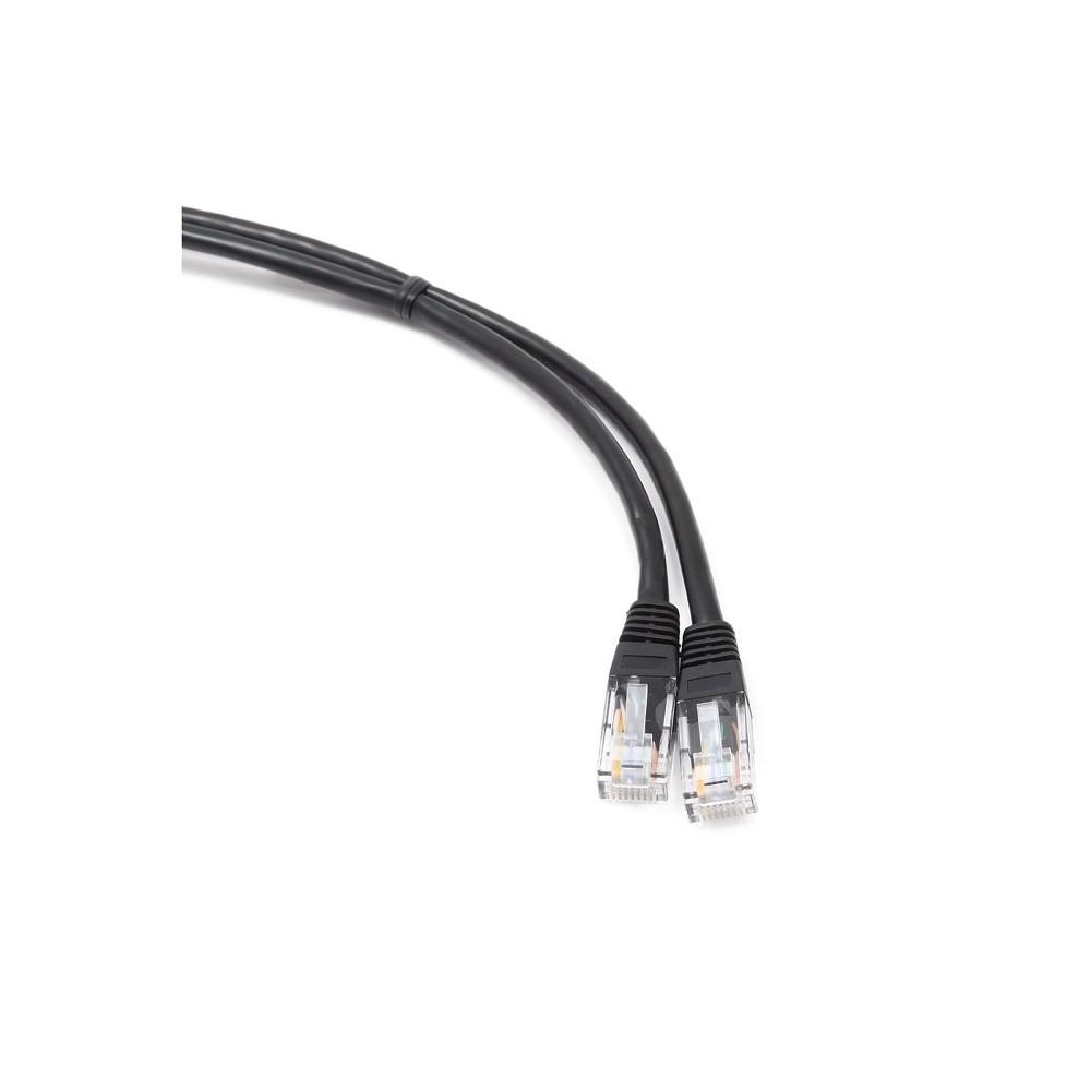 Cablexpert Патч-корд UTP PP12-1M/BK кат.5, 1м, литой, многожильный (черный)