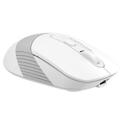 Мышь A4Tech Fstyler FB10C белый/серый оптическая (2400dpi) беспроводная BT/Radio USB (4but) [1583792]